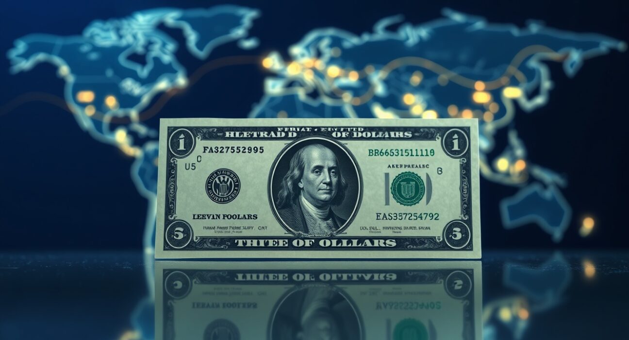 US dollar bill representing USD exceptionalism and capital flows analyzed by BNY in 2025