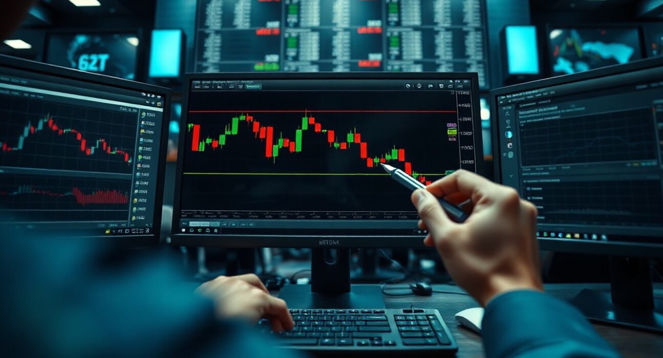 USD index chart showing key support zone under pressure in forex market