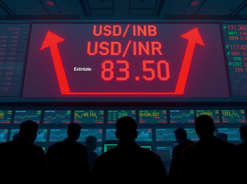 USD/INR Approaches All-Time High: Surging Oil Prices and FII Selling Trigger Rupee Weakness