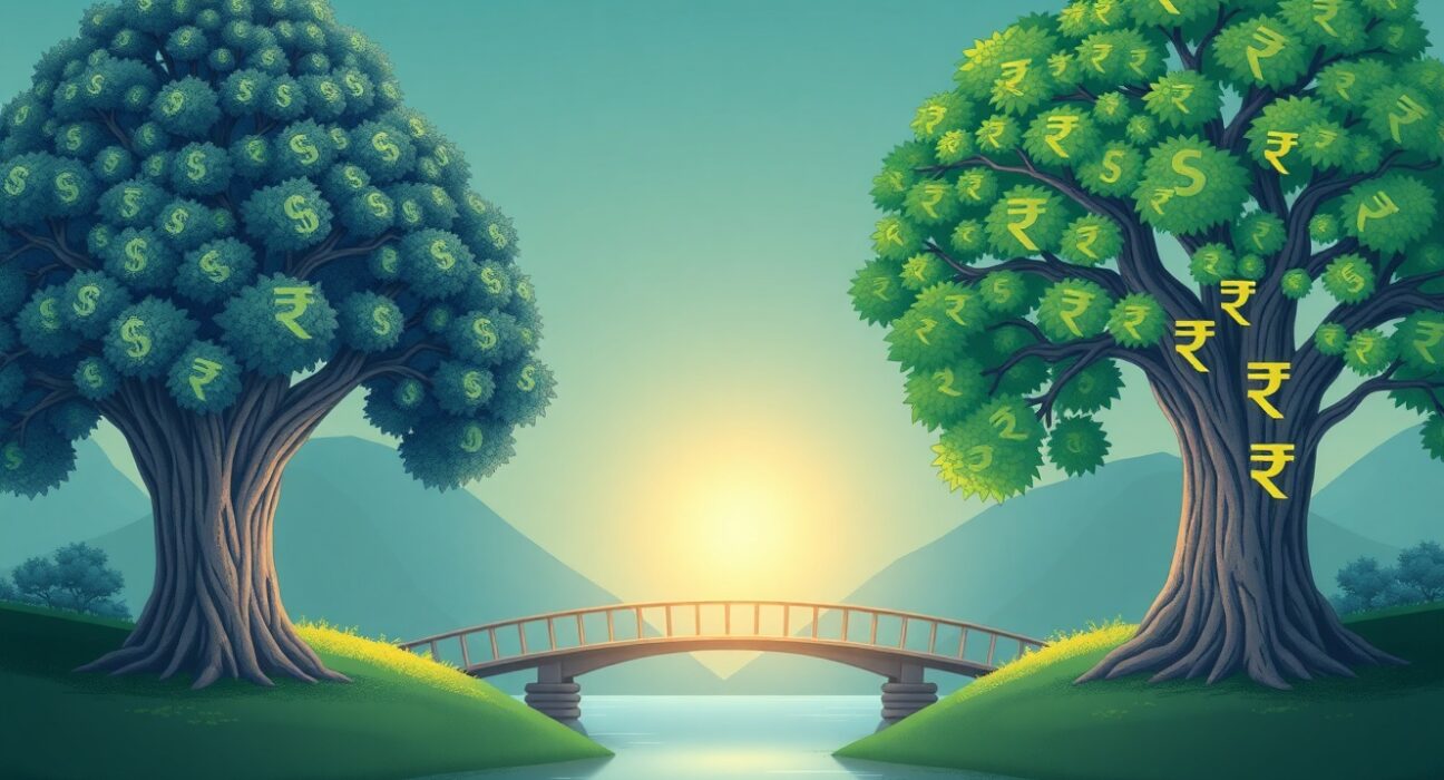 USD/INR exchange rate analysis showing interim trade deal impact on Indian rupee gains