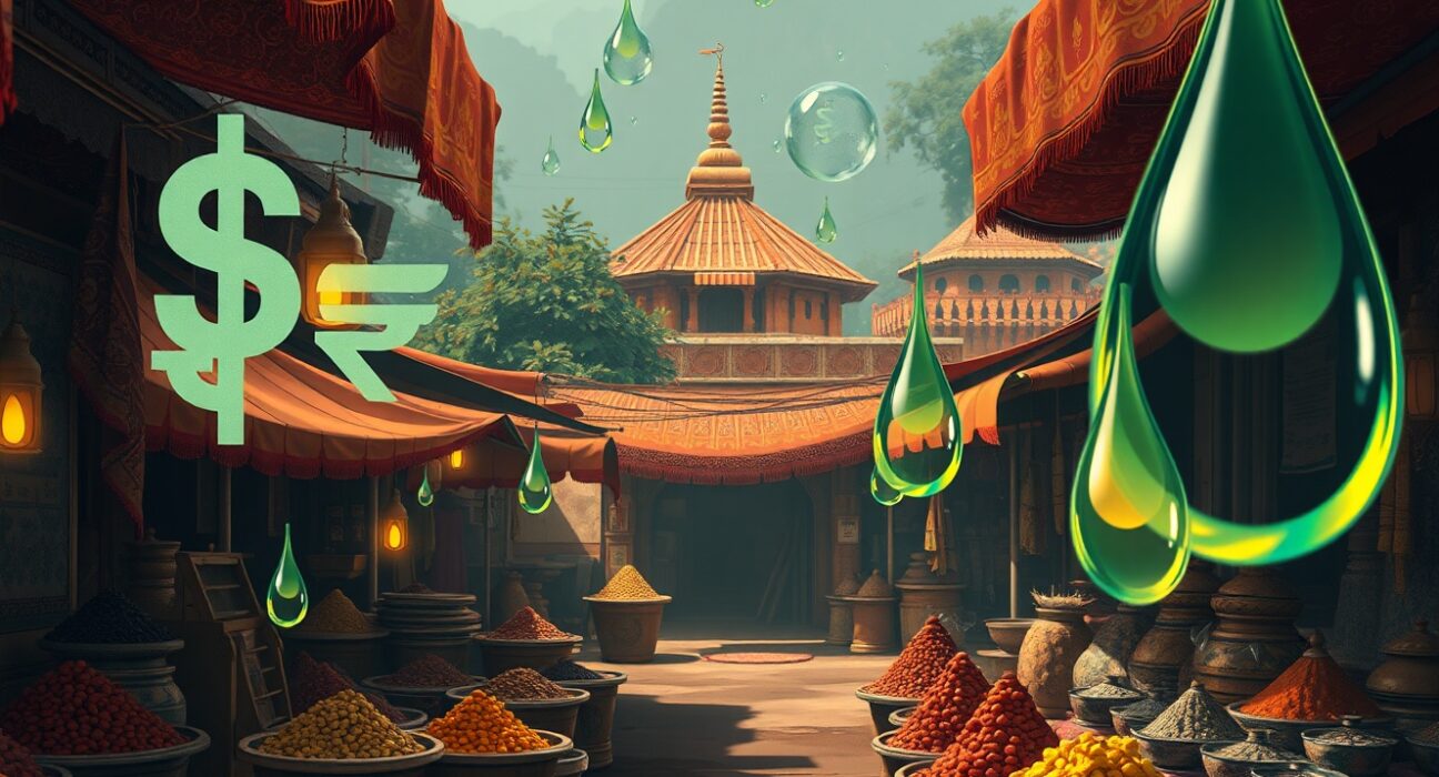 Analysis of USD/INR exchange rate surge driven by oil prices and foreign investor selling.