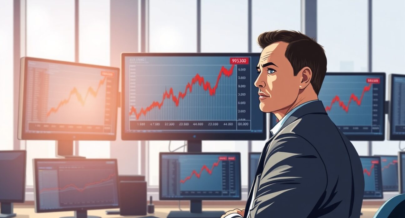USD/INR exchange rate hitting 93.00 on trading desk monitors during Federal Reserve policy anticipation