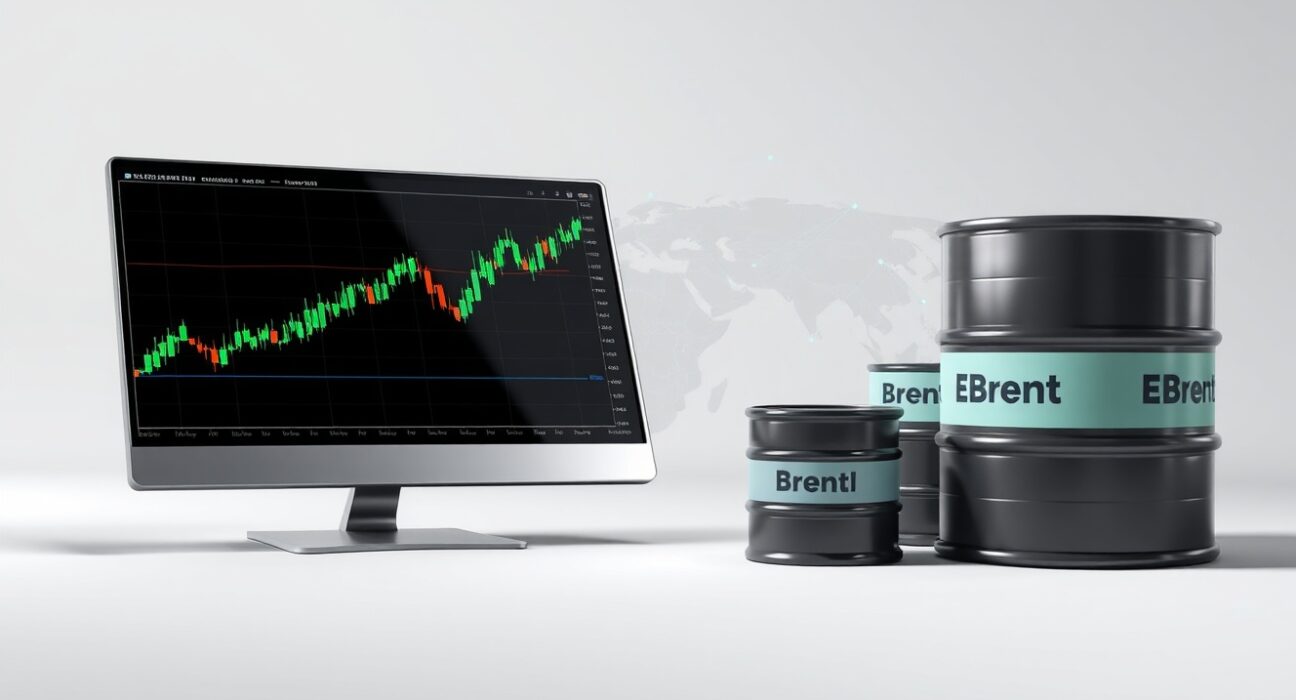 USD/INR exchange rate chart and oil barrels showing financial market impact of failed US-Iran talks