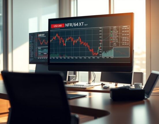 USD/INR exchange rate analysis showing RBI intervention impact on Indian Rupee recovery in forex