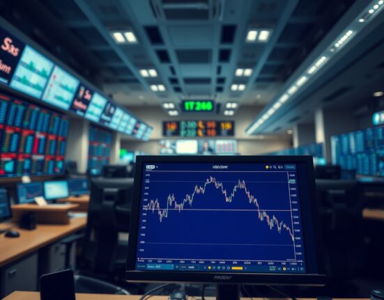 USD/INR exchange rate analysis on trading terminal amid Middle East ceasefire developments