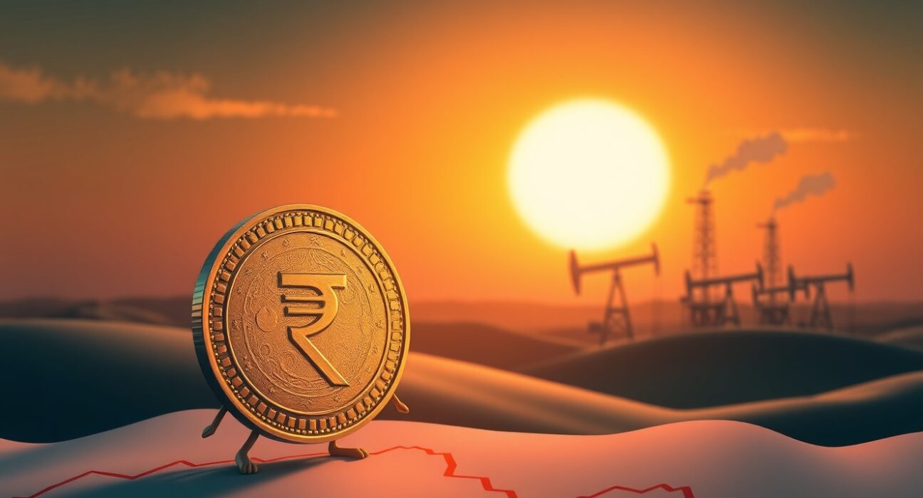 USD/INR exchange rate analysis during US-Iran conflict and oil market volatility.