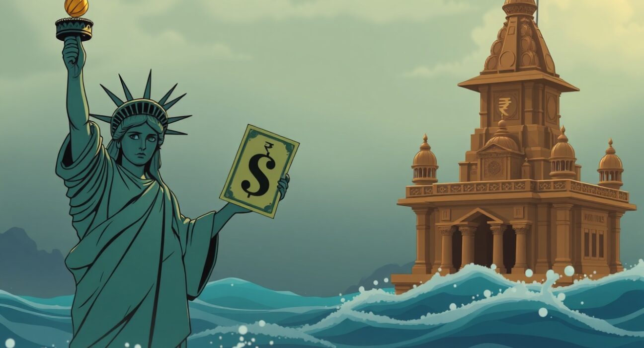 USD/INR exchange rate volatility during US-Iran conflict affecting Indian rupee stability