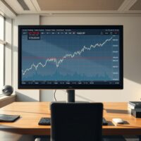 USD/JPY forex chart analysis on a trading desk as the pair nears the critical 160.0 level.