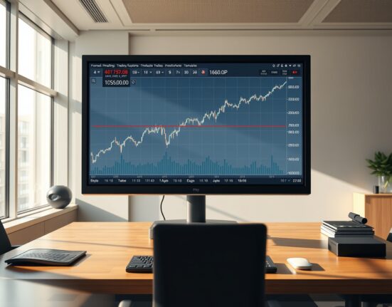 USD/JPY forex chart analysis on a trading desk as the pair nears the critical 160.0 level.