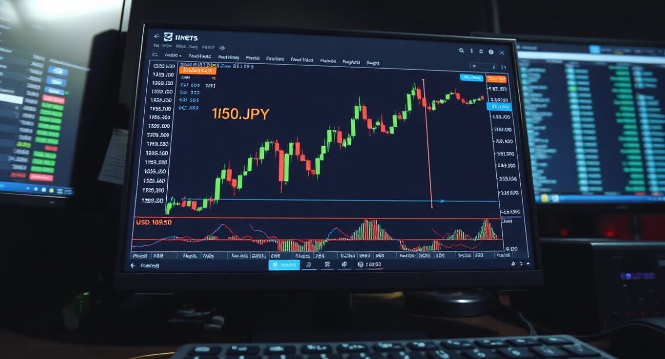 USD/JPY forex chart showing price consolidation above 160.50 near two-year highs