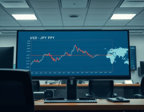 USD/JPY currency chart analysis during US-Iran tensions and energy market uncertainty.