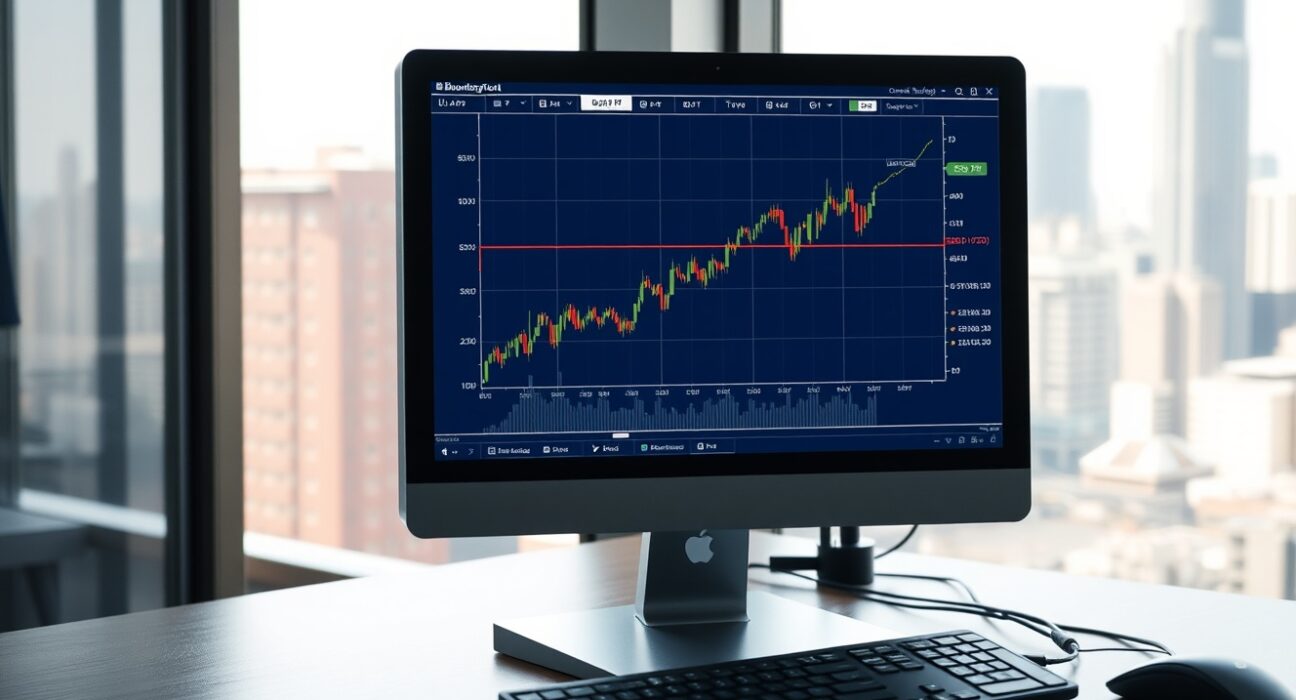 USD/JPY currency chart analysis showing recovery on a financial trading terminal in Tokyo.