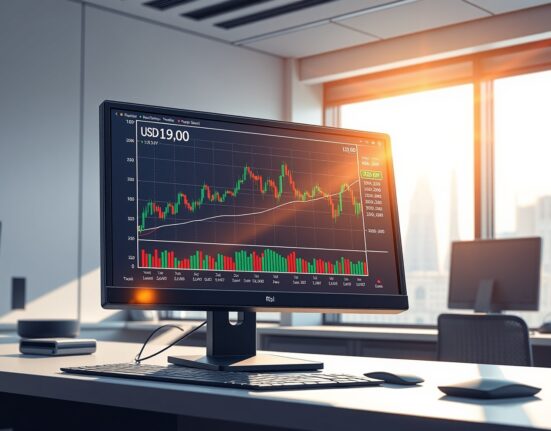 USD/JPY trading chart analysis showing price at 159.00 with RSI divergence warning.