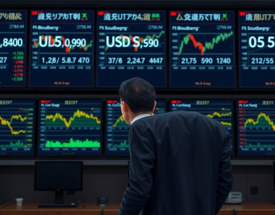 Japanese Finance Minister monitoring USD/JPY currency market developments and charts