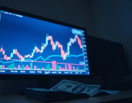 USD/JPY forex chart near 160 level on a trading screen