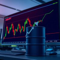 USD/JPY chart with oil barrel icon showing price defense against hawkish BOJ sentiment
