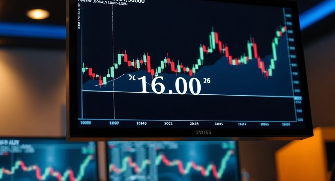 USD/JPY forex chart showing price below 160.00 intervention level on a trading screen