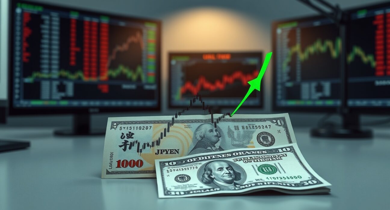 USD/JPY price forecast chart showing descending triangle breakout and strong recovery