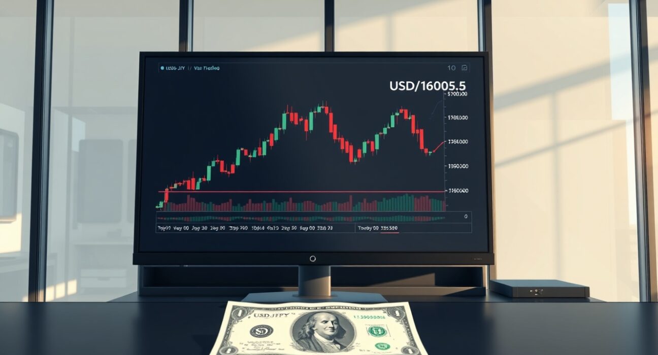 USD/JPY forex trading chart showing resistance below 160.05 level, UOB analysis