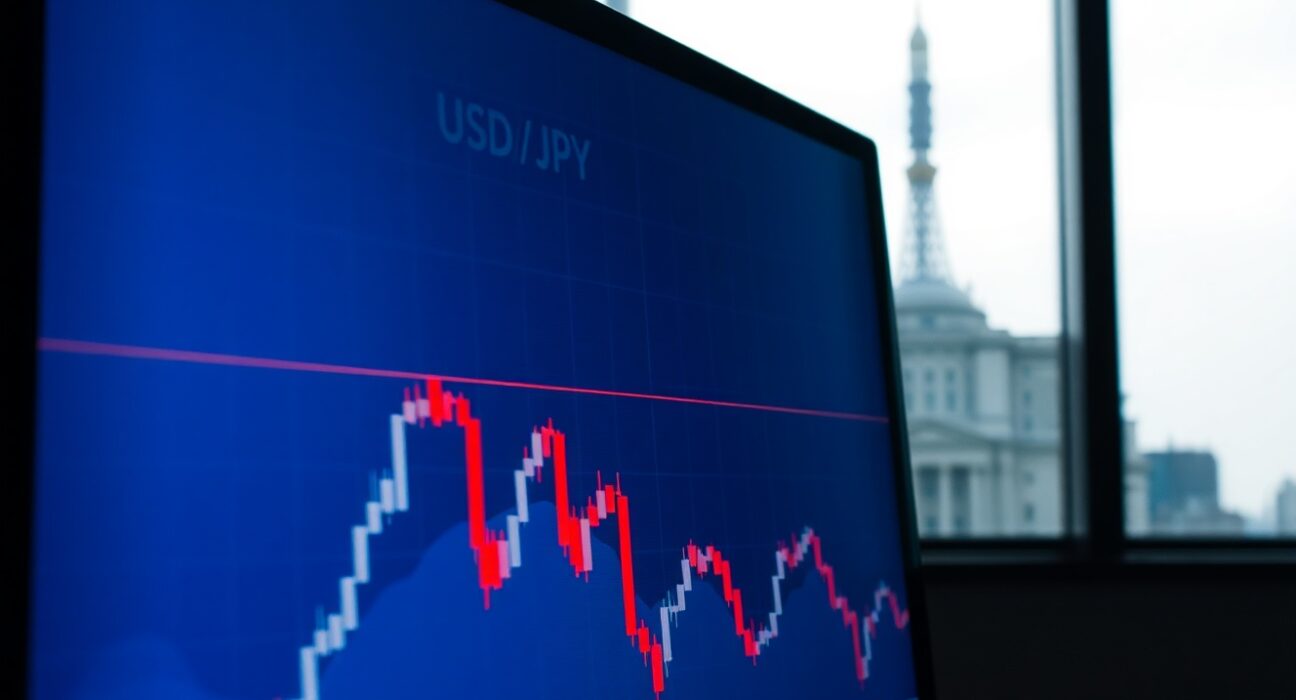 USD/JPY retreat chart showing yen strengthening after Japan intervention warnings from BOJ officials