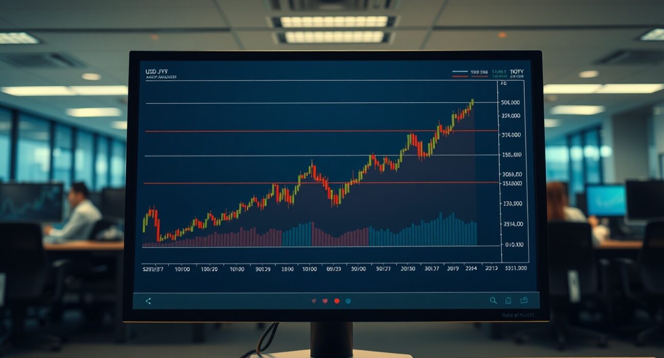 USD/JPY forex chart analysis showing rise after Trump comments on US dollar.