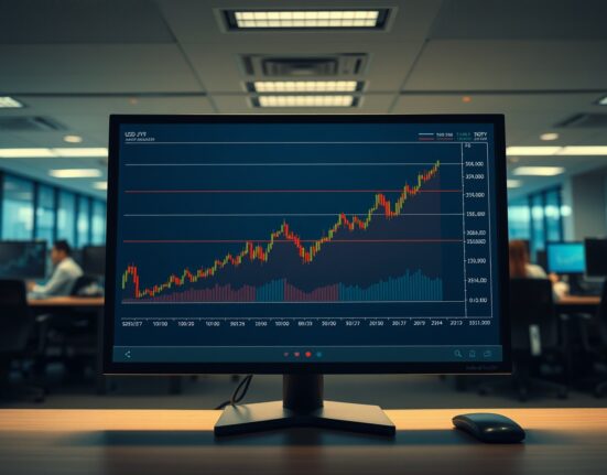USD/JPY forex chart analysis showing rise after Trump comments on US dollar.
