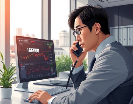 Financial trader monitoring USD/JPY exchange rate near 160.00 level with Japanese intervention concerns