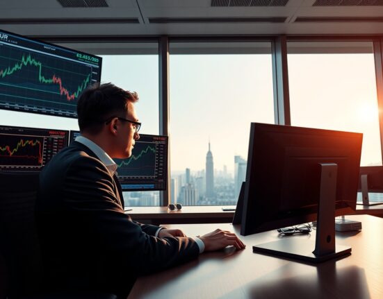 Financial analyst reviewing USD real rate data and European monetary policy impacts on currency markets