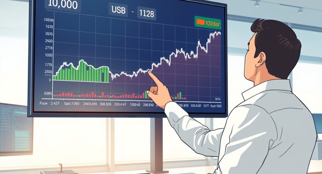 USD/RUB forecast chart showing gradual rise toward 100.0, as analyzed by Commerzbank experts.