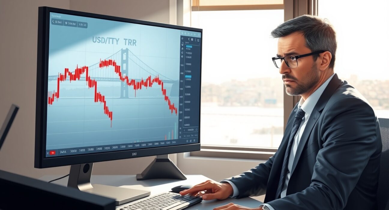 Forex analyst monitoring USD/TRY exchange rate risks amid Central Bank of Turkey policy uncertainty