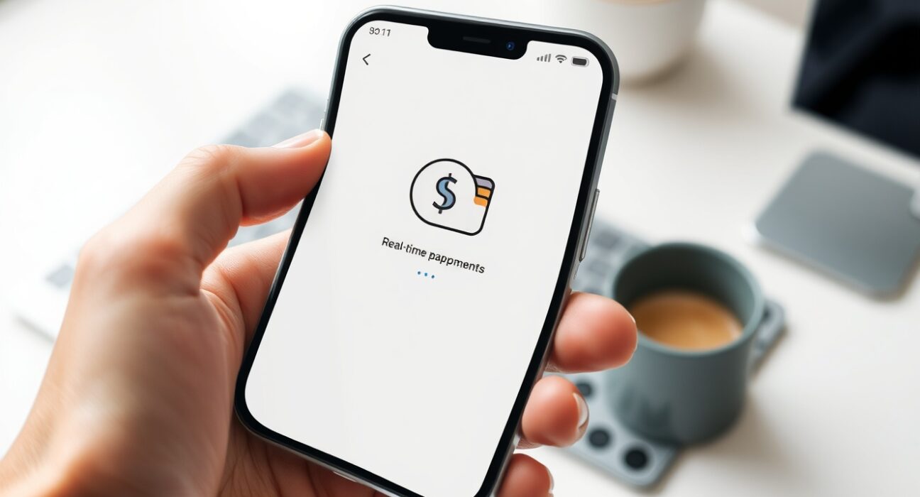 USD1 stablecoin integration with Zebec Super App for real-time financial transactions on smartphone.
