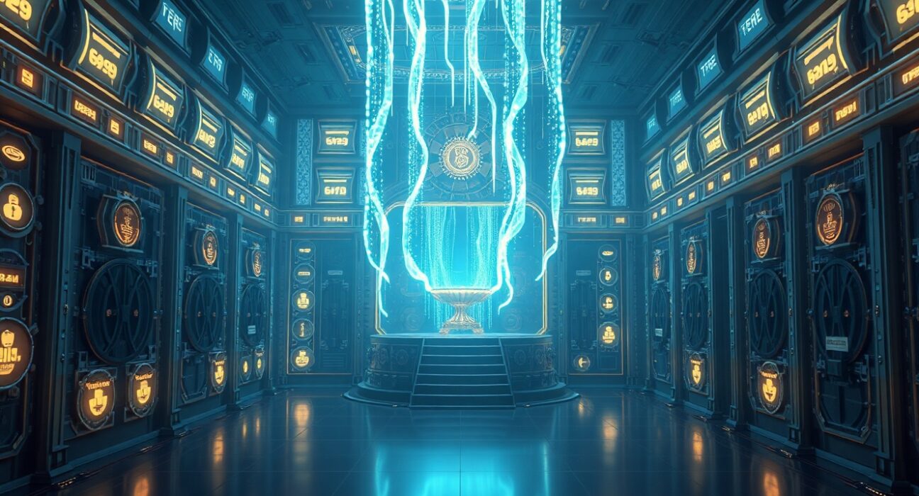 Illustration of a 250 million USDC minting event symbolizing stablecoin liquidity and blockchain transparency.