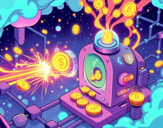 USDC minted on Solana blockchain showing digital coin creation and network expansion