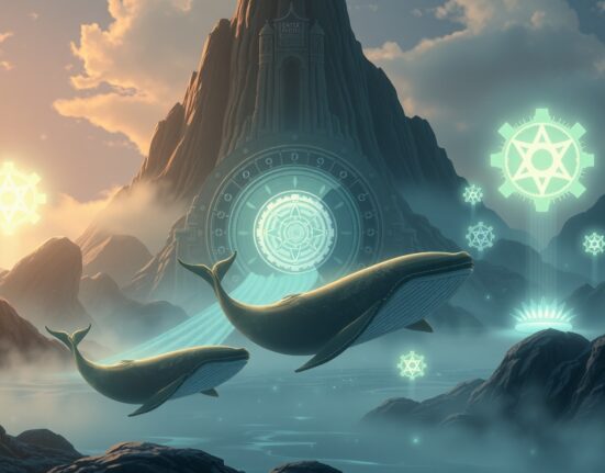 Conceptual illustration of a major USDC stablecoin minting event impacting digital finance.