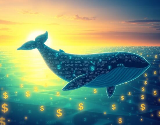 Blockchain data visualization showing 250 million USDC minting process and market impact analysis