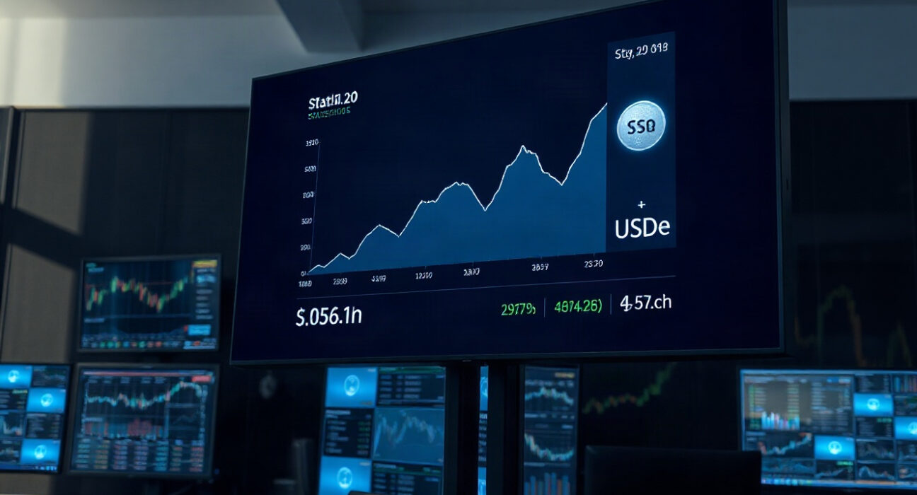 Ethena's USDe stablecoin supply growth on Robinhood Chain