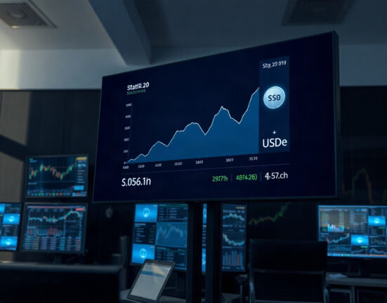Ethena's USDe stablecoin supply growth on Robinhood Chain