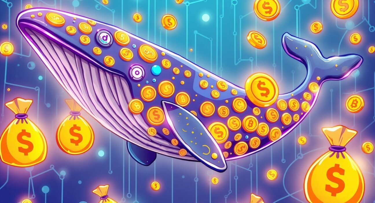 USDT minted event showing cryptocurrency whale activity in blockchain network
