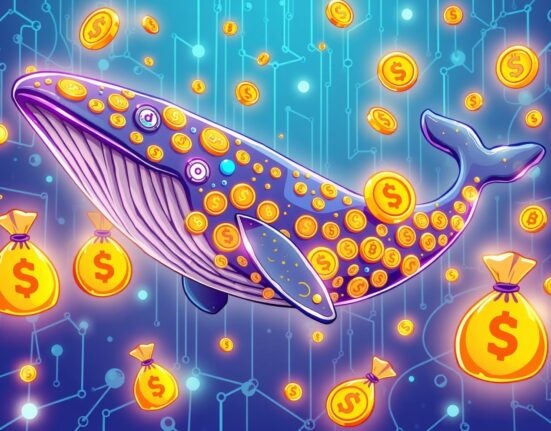 USDT minted event showing cryptocurrency whale activity in blockchain network
