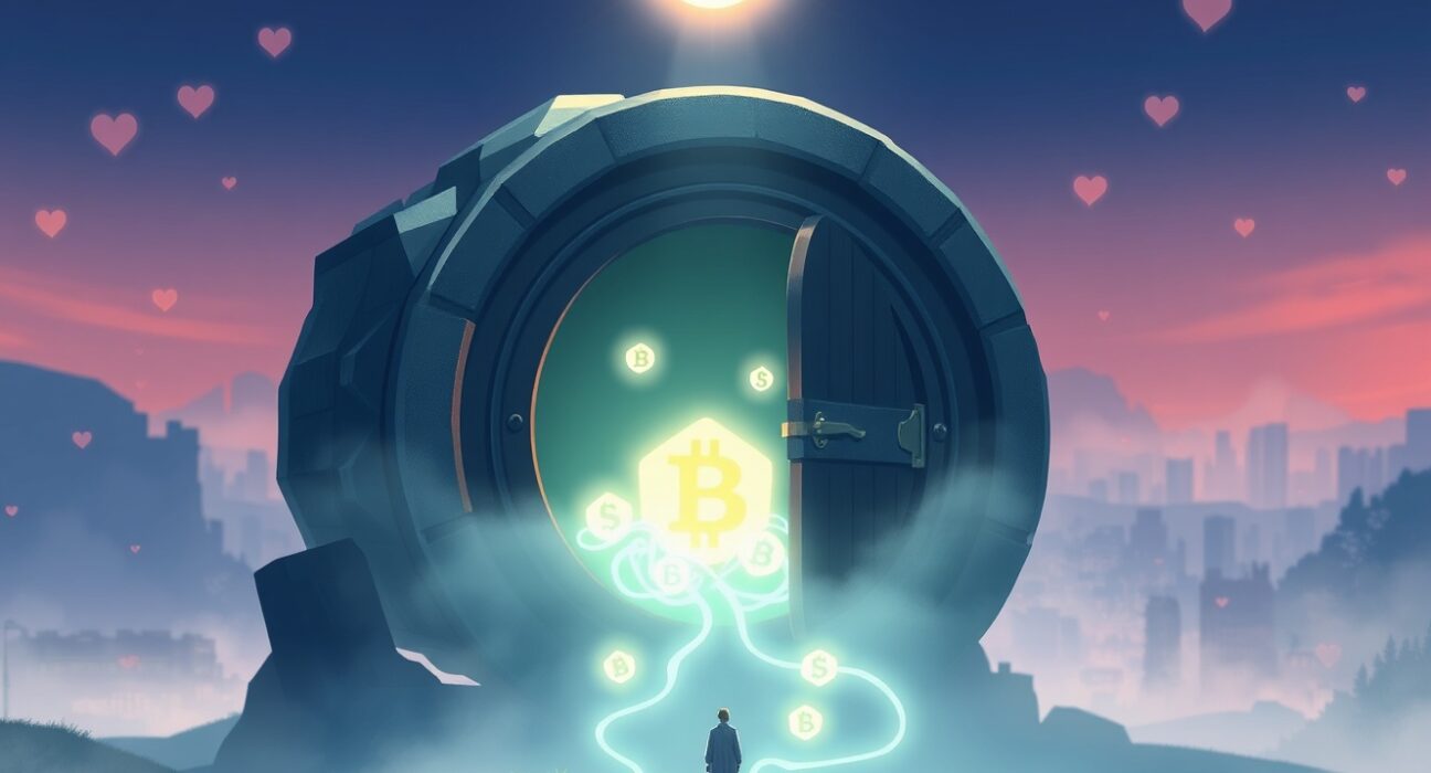 Conceptual art representing the $61 million USDT seizure from a cryptocurrency romance investment scam.