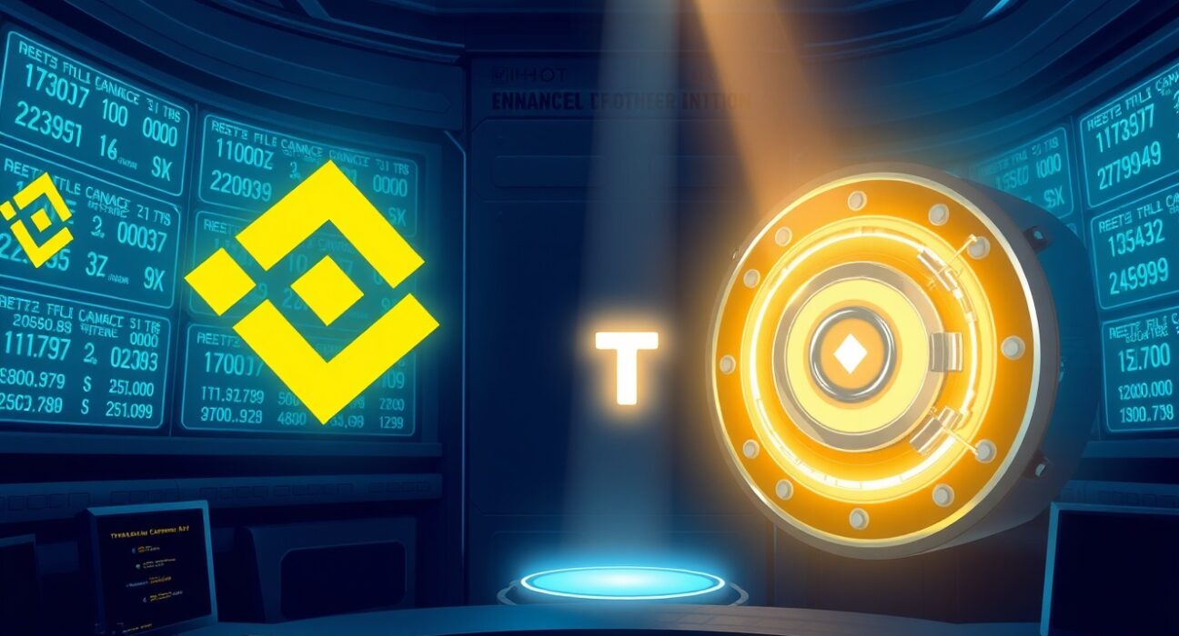 USDT transfer from Binance to Ceffu, a major stablecoin movement in crypto custody.