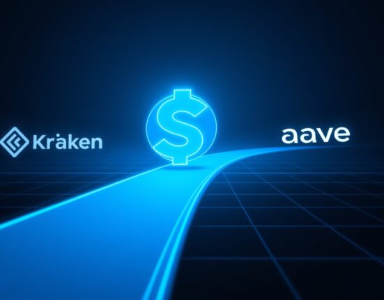 USDT transfer from Kraken to Aave valued at $214 million as reported by Whale Alert