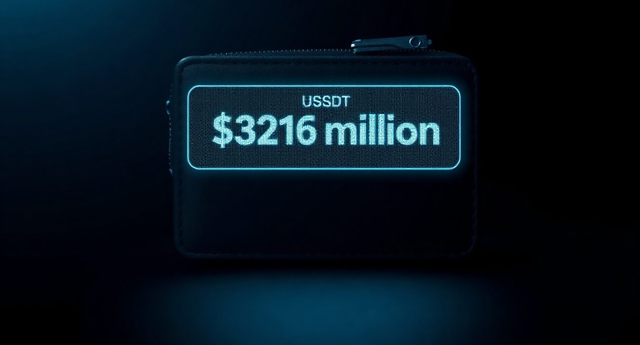 Digital wallet interface showing a $316 million USDT transaction confirmation.