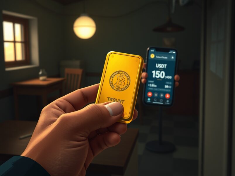 USDT used to trade illegally mined gold bars in Venezuela, illustrating sanctions evasion.