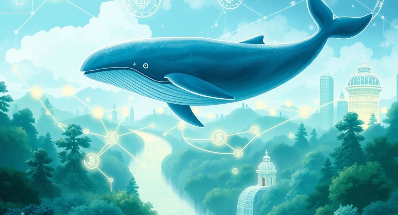 Massive USDT whale transfer analysis showing blockchain transaction flow from OKX exchange to unknown wallet destination