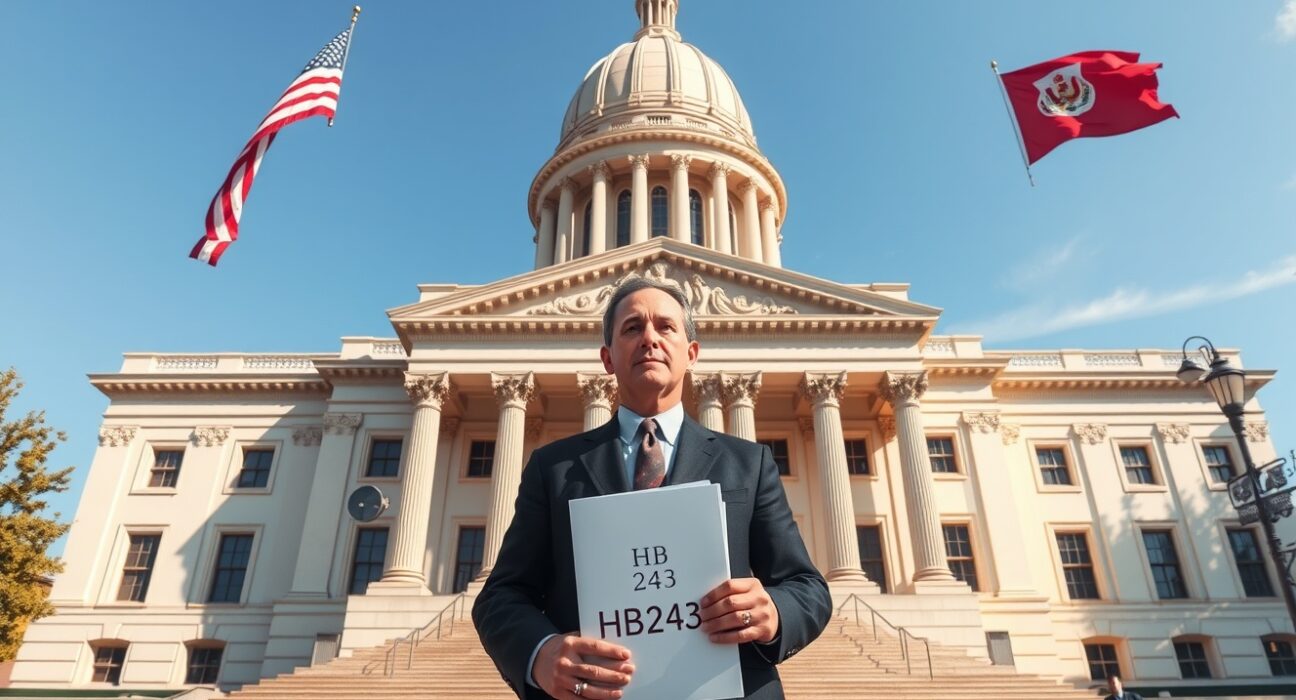 Utah State Capitol building representing HB243 legislation to block prediction markets