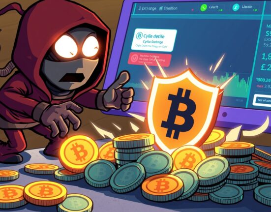 Cartoon illustration depicting UXLINK's urgent response to a security breach, highlighting the necessity of the UXLINK token swap.