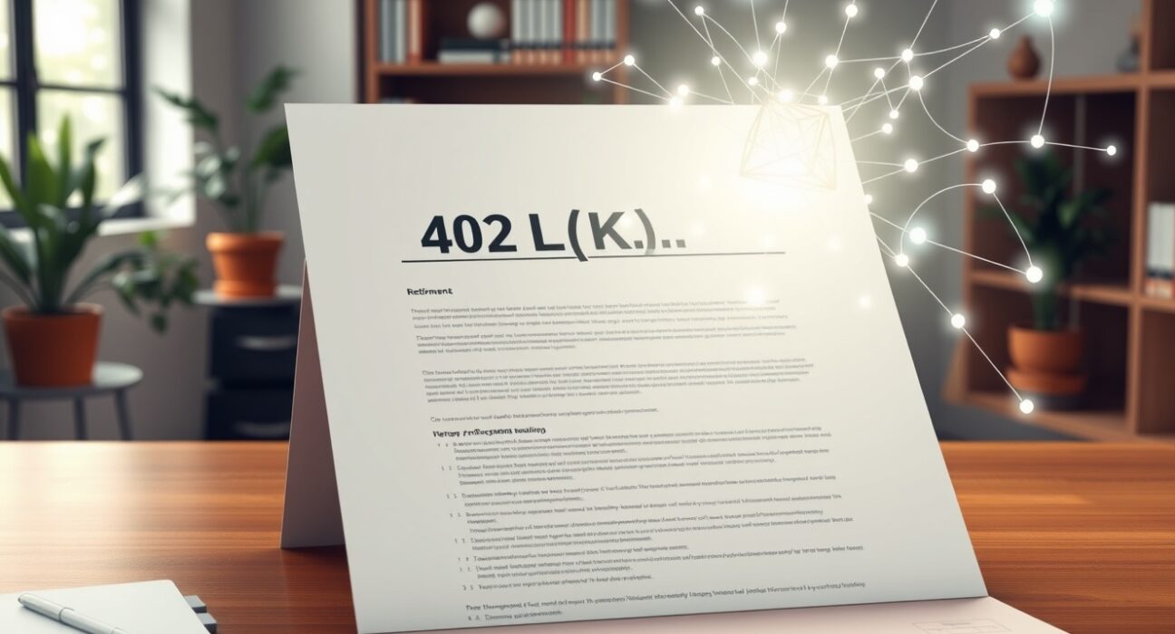 VanEck cryptocurrency ETFs integrated into US 401(k) retirement plan documents showing blockchain technology.