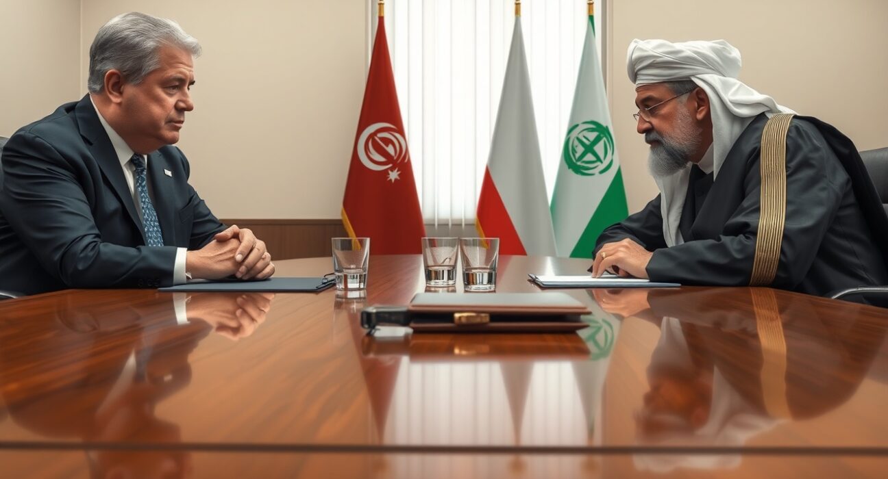 US Vice President JD Vance in diplomatic talks with Iranian officials about continuing negotiations.