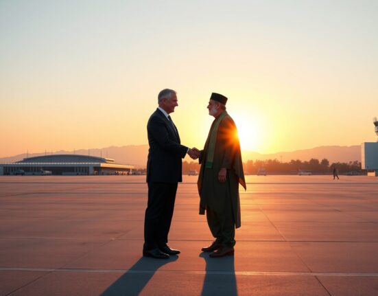 U.S. Vice President Vance arrives in Islamabad for diplomatic talks with Pakistani officials.